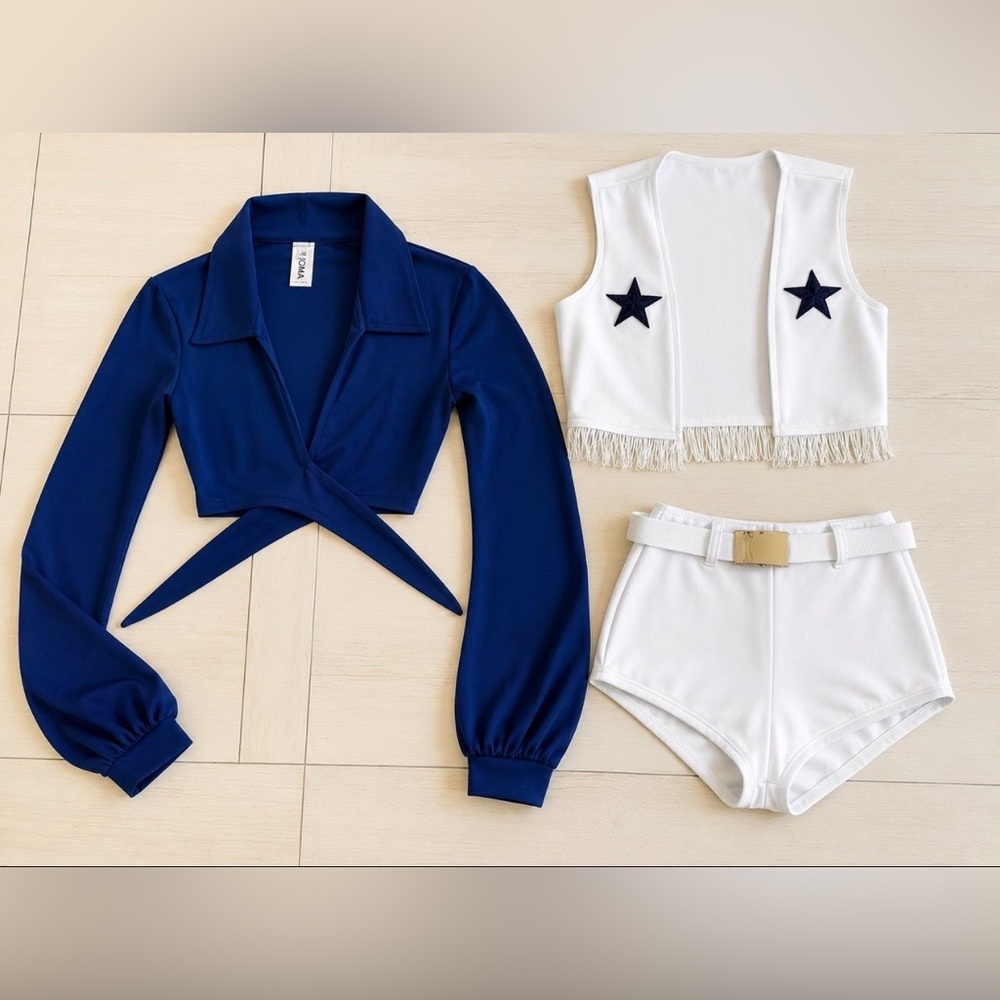 DALLAS COWBOY CHEERLEADER Costume-Size Small - Picture 4 of 5